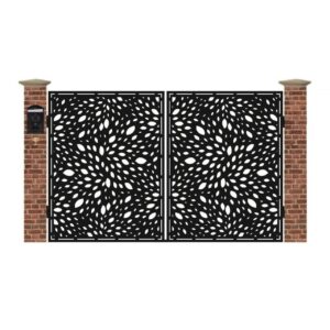 Poarta acces auto mica din tabla debitata cu plasma SEED 3000x1940 mm