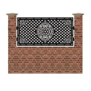 Panou de gard mic din tabla debitata cu plasma MUMBAY 990x1940 mm