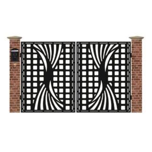 Poarta acces auto mica din tabla debitata cu plasma MAX 3D 3000x1940 mm