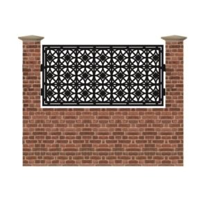 Panou de gard mic din tabla debitata cu plasma GC 990x1940 mm