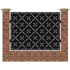 Panou de gard mare din tabla debitata cu plasma MAX LINES 1500x1940 mm