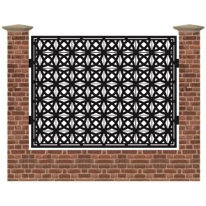 Panou de gard mare din tabla decupata cu plasma MAX SHIELD 1500x1940 mm